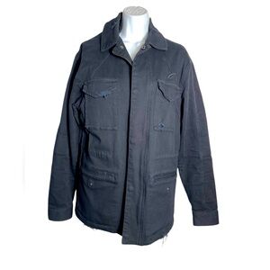 PUBLISH jacket men’s size medium Black Distressed Utility Jacket‎ FLAWLESS 🖤